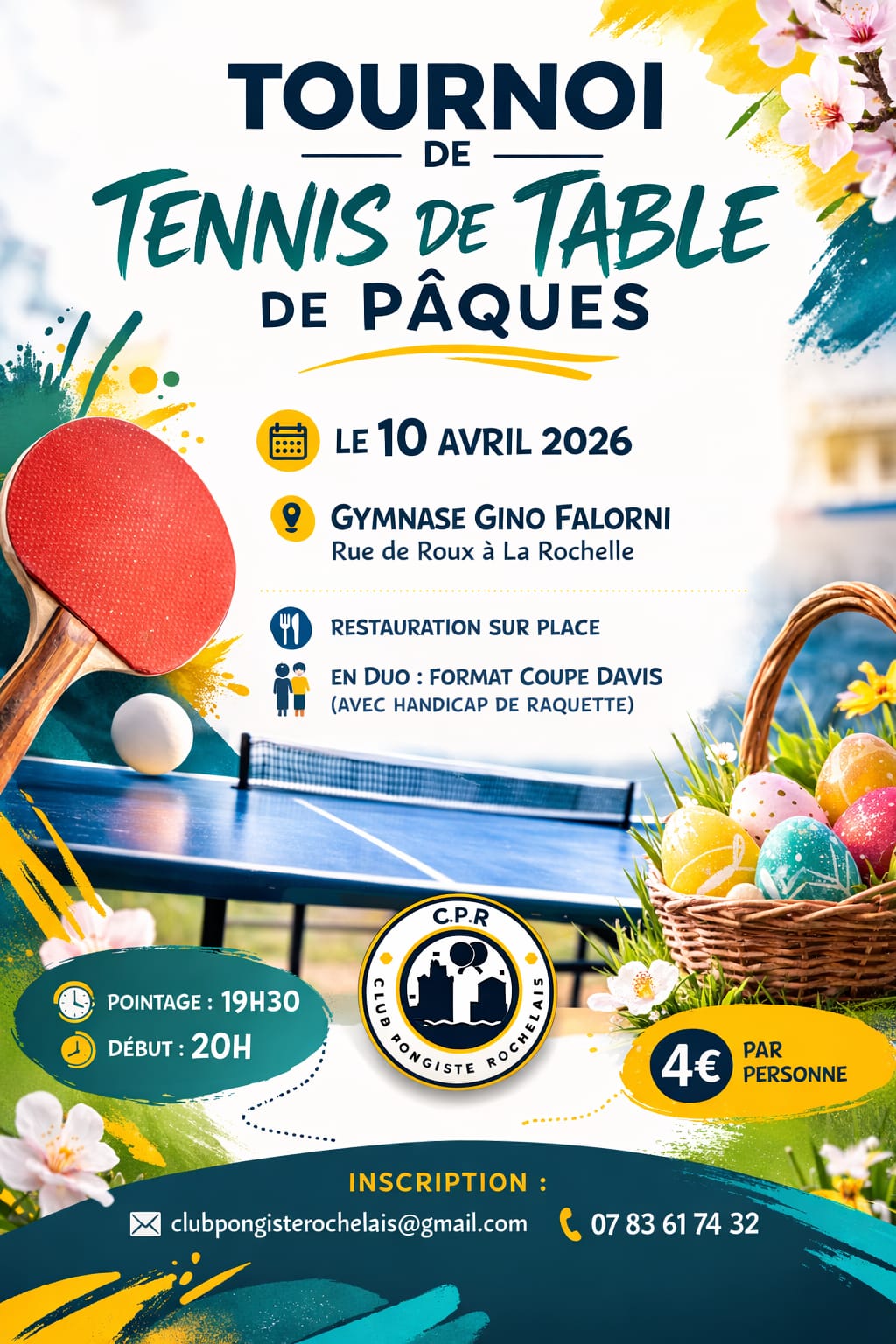 You are currently viewing Tournoi de Pâques du CP Rochelais